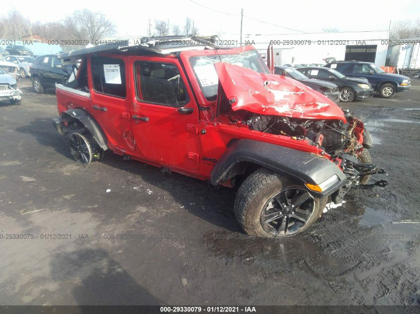 JEEP WGR 4D 4X4 UNLTD SPT 2021. Lot# 29330079. VIN 1C4HJXDG9MW525092. Photo 1